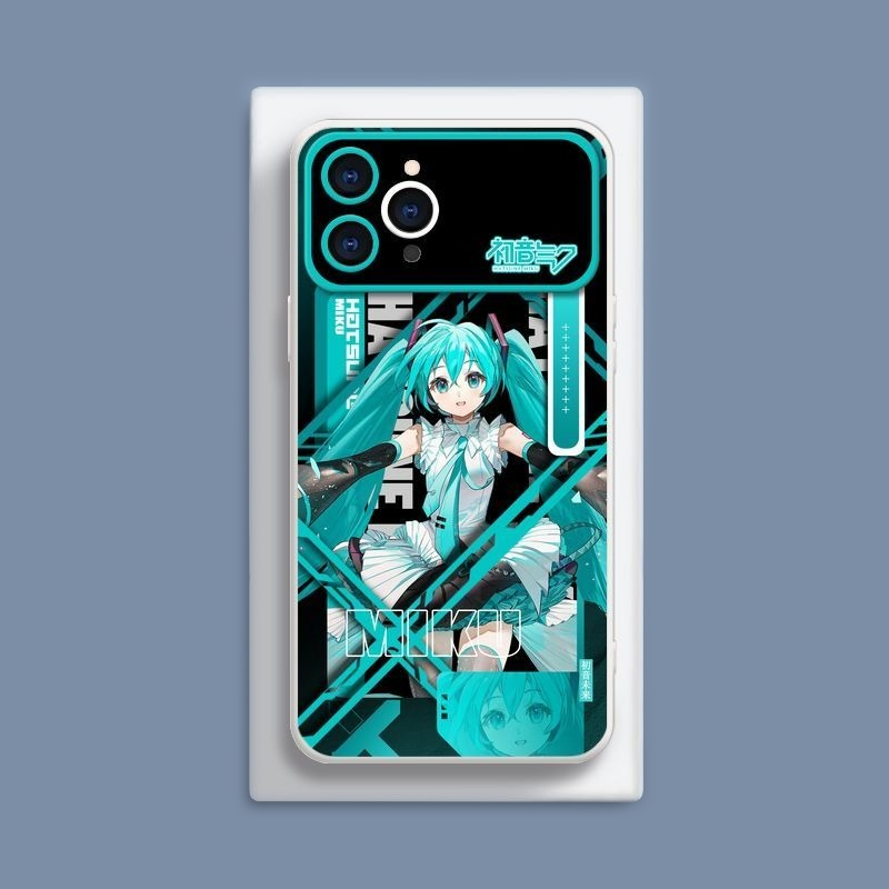 Miku初音未來液態大視窗全包矽膠防摔軟殼-CASEZONE
