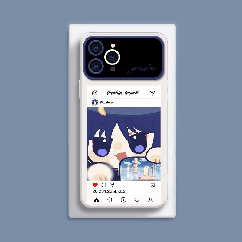 原神液態大視窗全包矽膠防摔軟殼-CASEZONE