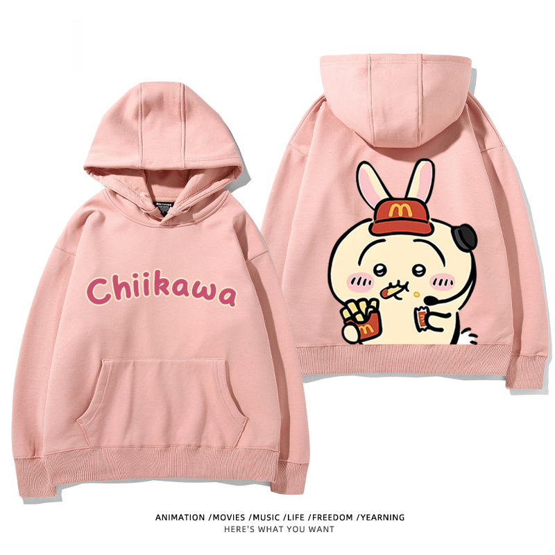 Chiikawa新款 親子情侶男女款連帽衛衣-CASEZONE