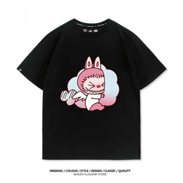 Labubu卡通潮牌 印花短袖T恤-CASEZONE