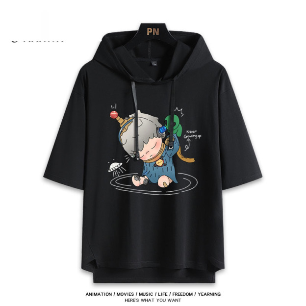 Hirono小野 連帽短袖T恤-CASEZONE