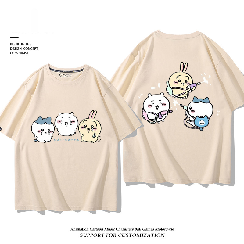 Chiikawa 2025親子情侶男女同款 印花短袖T恤-CASEZONE