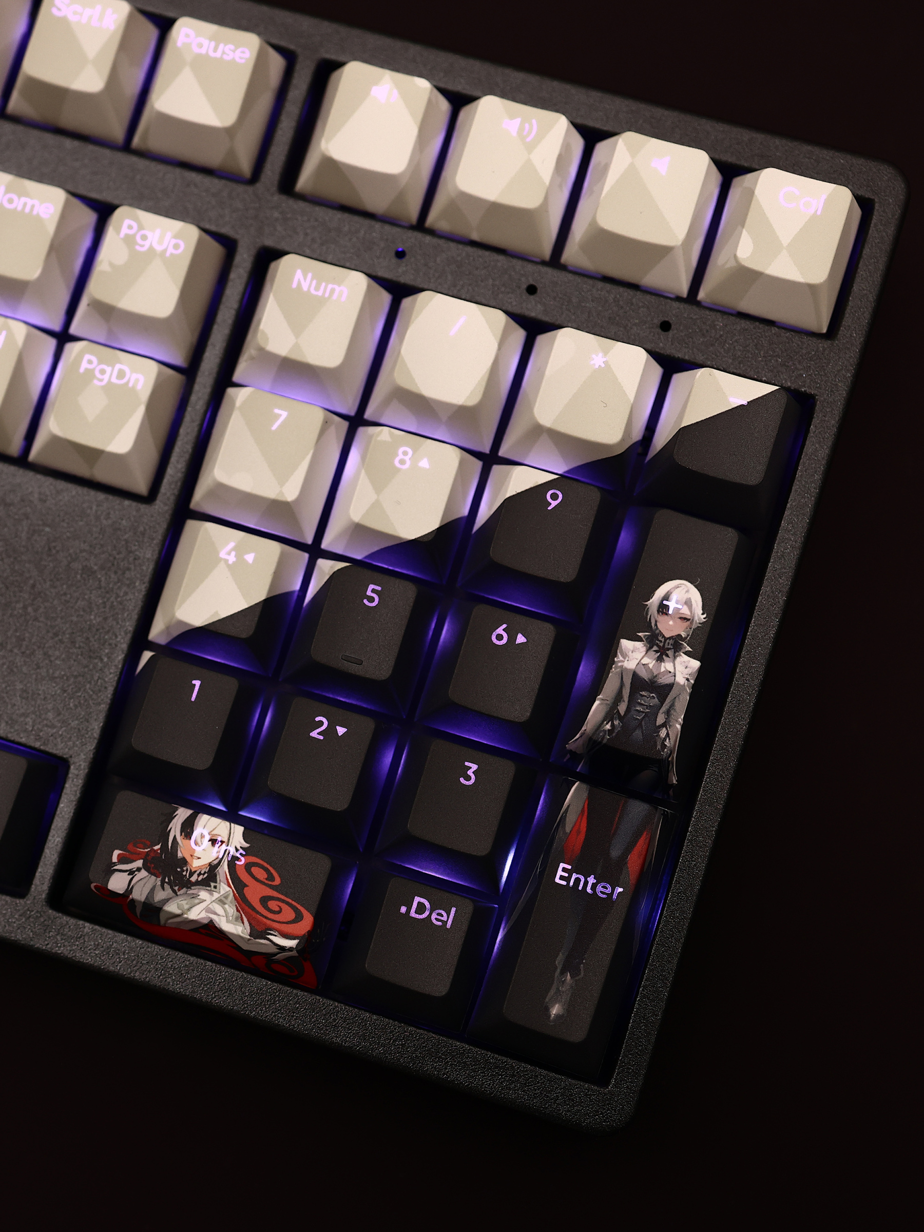 阿蕾奇諾透光RGB108鍵標準配列衛星軸鍵帽-CASEZONE