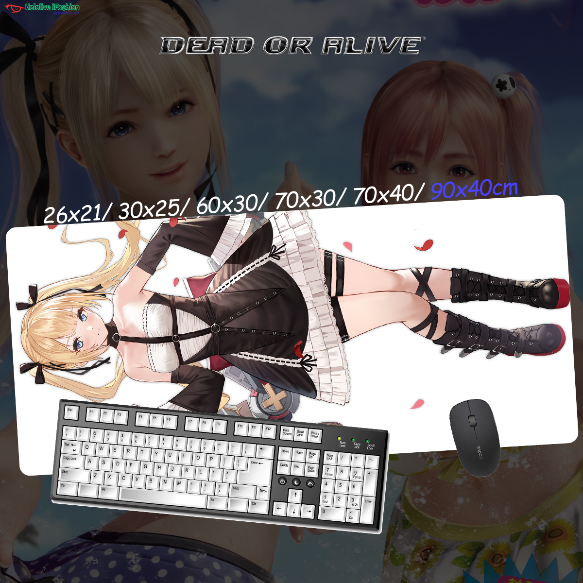 生死格鬥系列 超大鎖邊主題桌墊 布質滑鼠墊