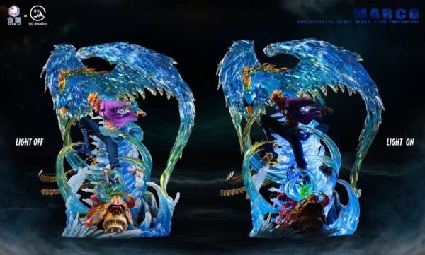 海賊王 場景雕像第一彈 鳳凰印 不死鳥 馬可 X 倉頡&GG鬼谷-CASEZONE