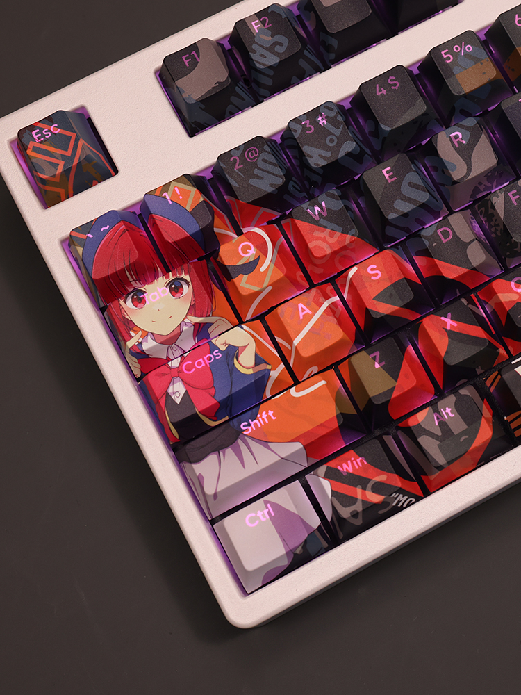 有馬加奈透光RGB108鍵標準配列衛星軸鍵帽-CASEZONE