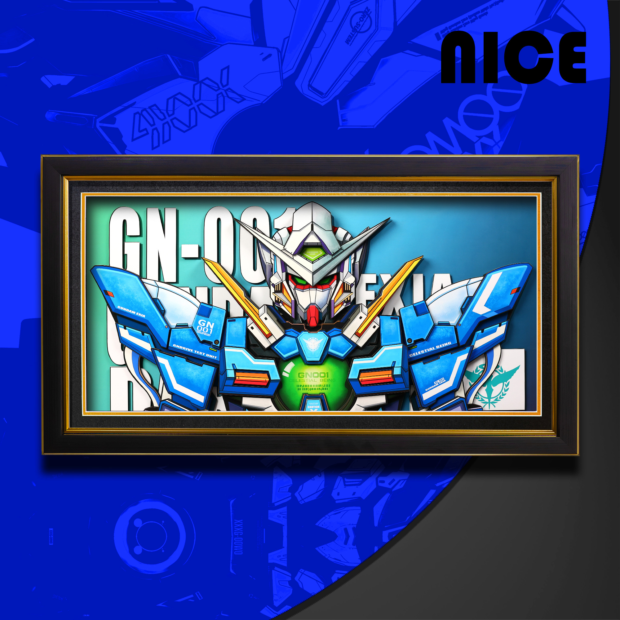 機動戰士鋼彈 3D立體畫-CASEZONE