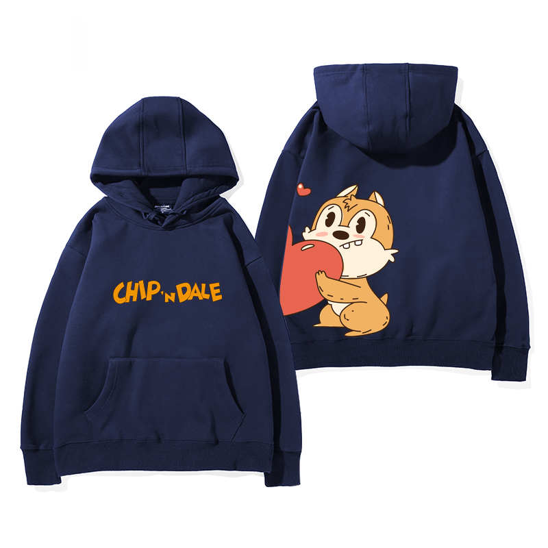 奇奇和蒂蒂新款 親子情侶男女款連帽衛衣-CASEZONE