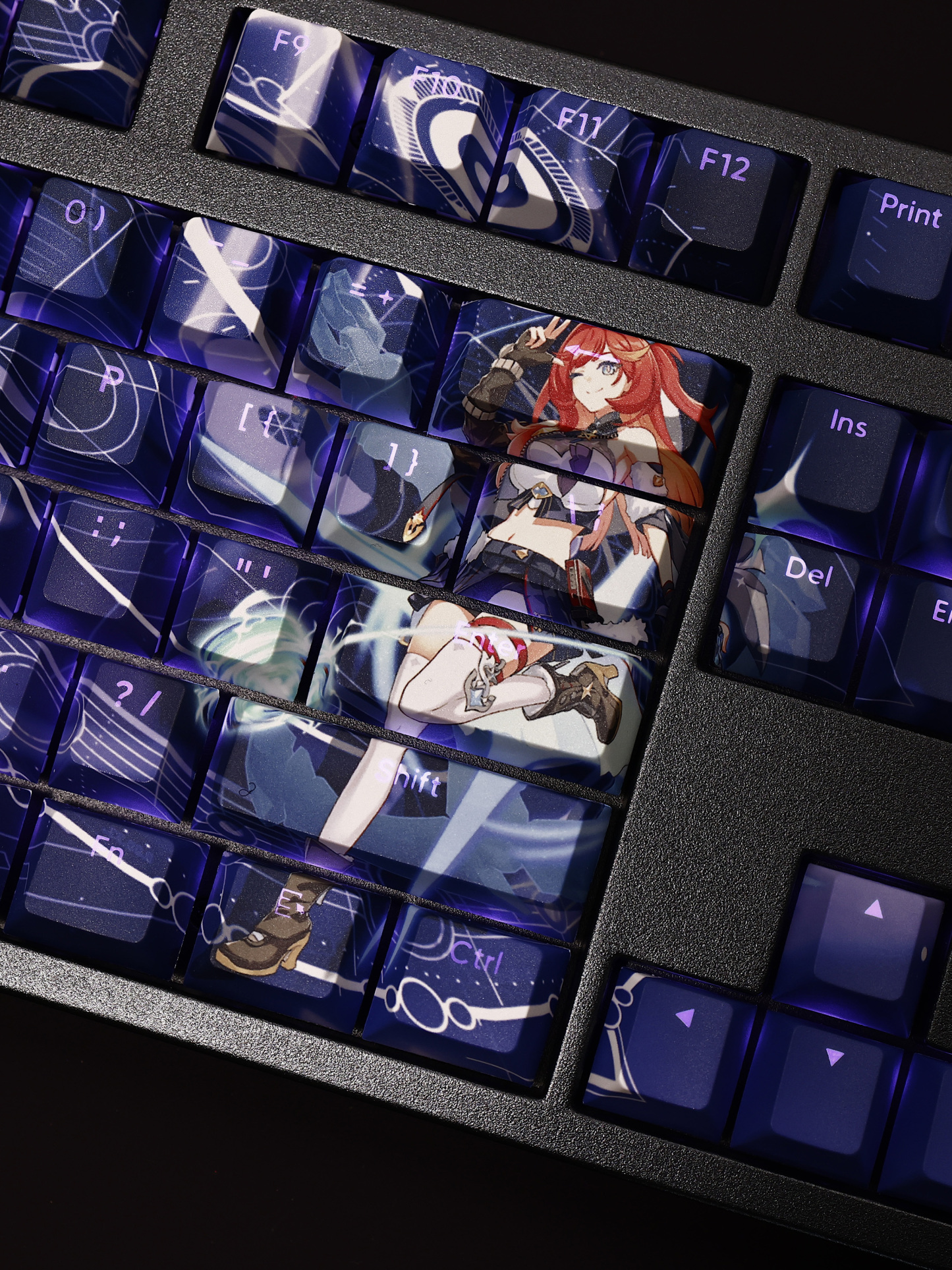 希娜狄雅透光RGB108鍵標準配列衛星軸鍵帽-CASEZONE