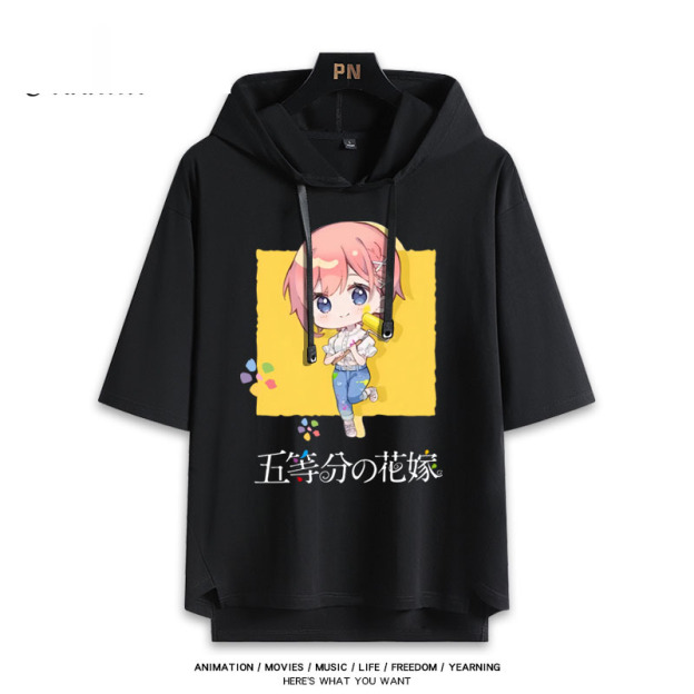 五等分的新娘 連帽短袖T恤