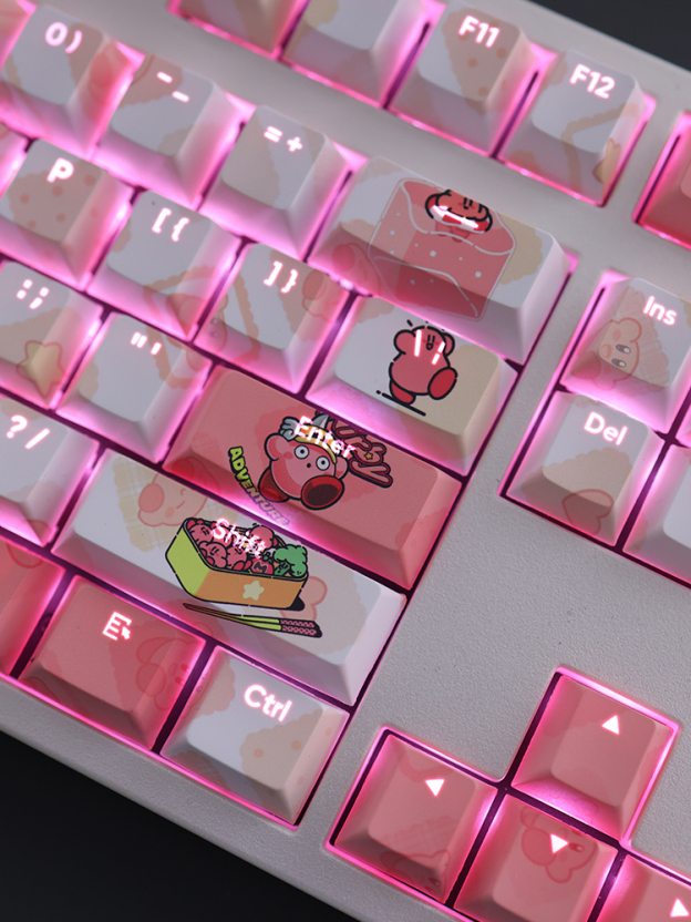 星之卡比透光RGB108鍵標準配列衛星軸鍵帽-CASEZONE