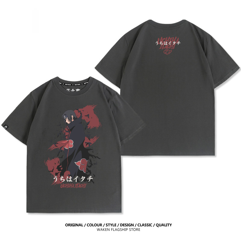 火影忍者 宇智波鼬 印花短袖T恤-CASEZONE