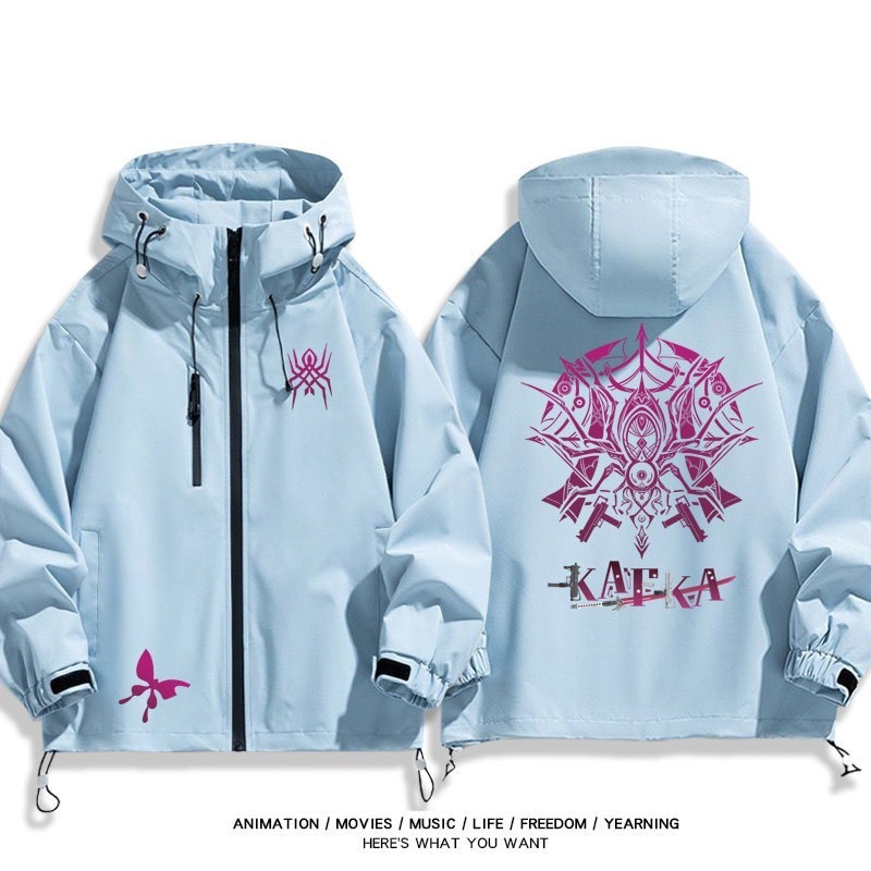 星穹鐡道卡芙卡周邊 男女同款秋冬衝鋒衣