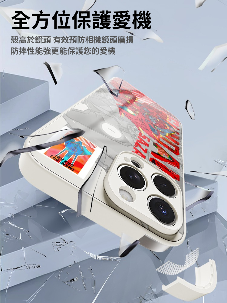 機動戰士鋼彈新款高清全包防摔玻璃殼-CASEZONE
