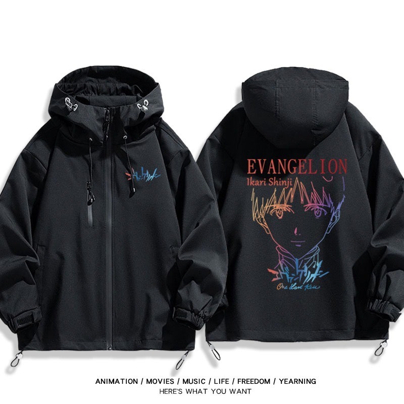 EVA新世紀福音戰士周邊 男女同款秋冬衝鋒衣