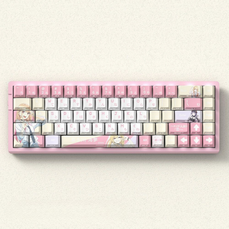 戀上換裝娃娃 聯名二次元側刻無線機械鍵盤
