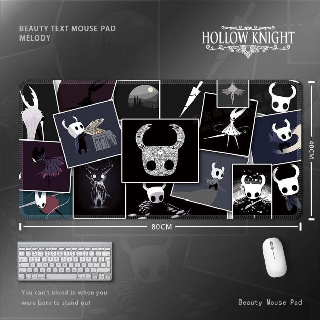 空洞騎士 Hollow Knight 滑鼠墊｜超大尺寸遊戲桌墊 電腦鍵盤墊 收藏周邊