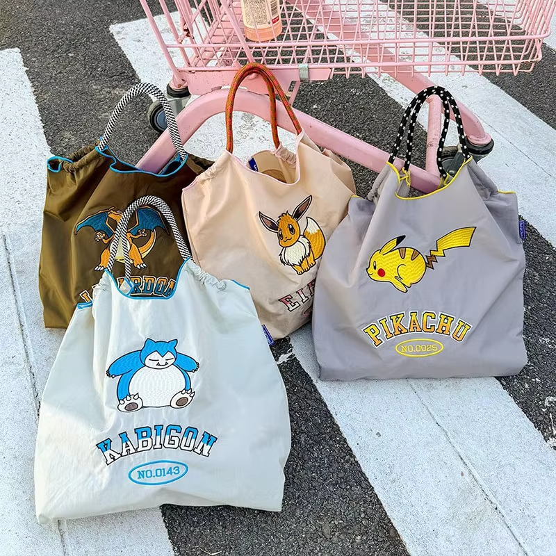 Ball & Chain x 寶可夢 Pokémon 聯名托特包｜潮流刺繡購物袋