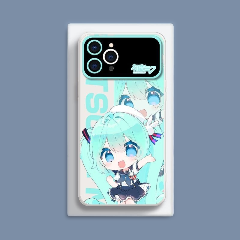 Miku初音未來液態大視窗全包矽膠防摔軟殼-CASEZONE