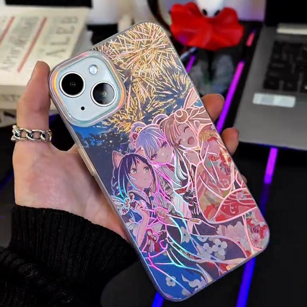 超時空輝耀姬！ 極光金漸變手機殼