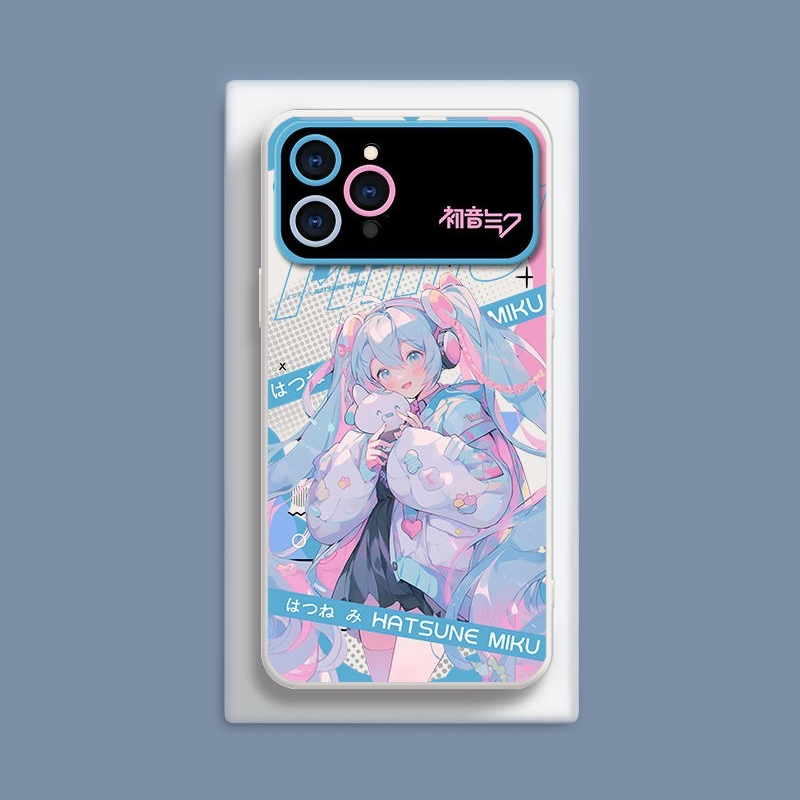 初音未來液態大視窗全包矽膠防摔軟殼-CASEZONE