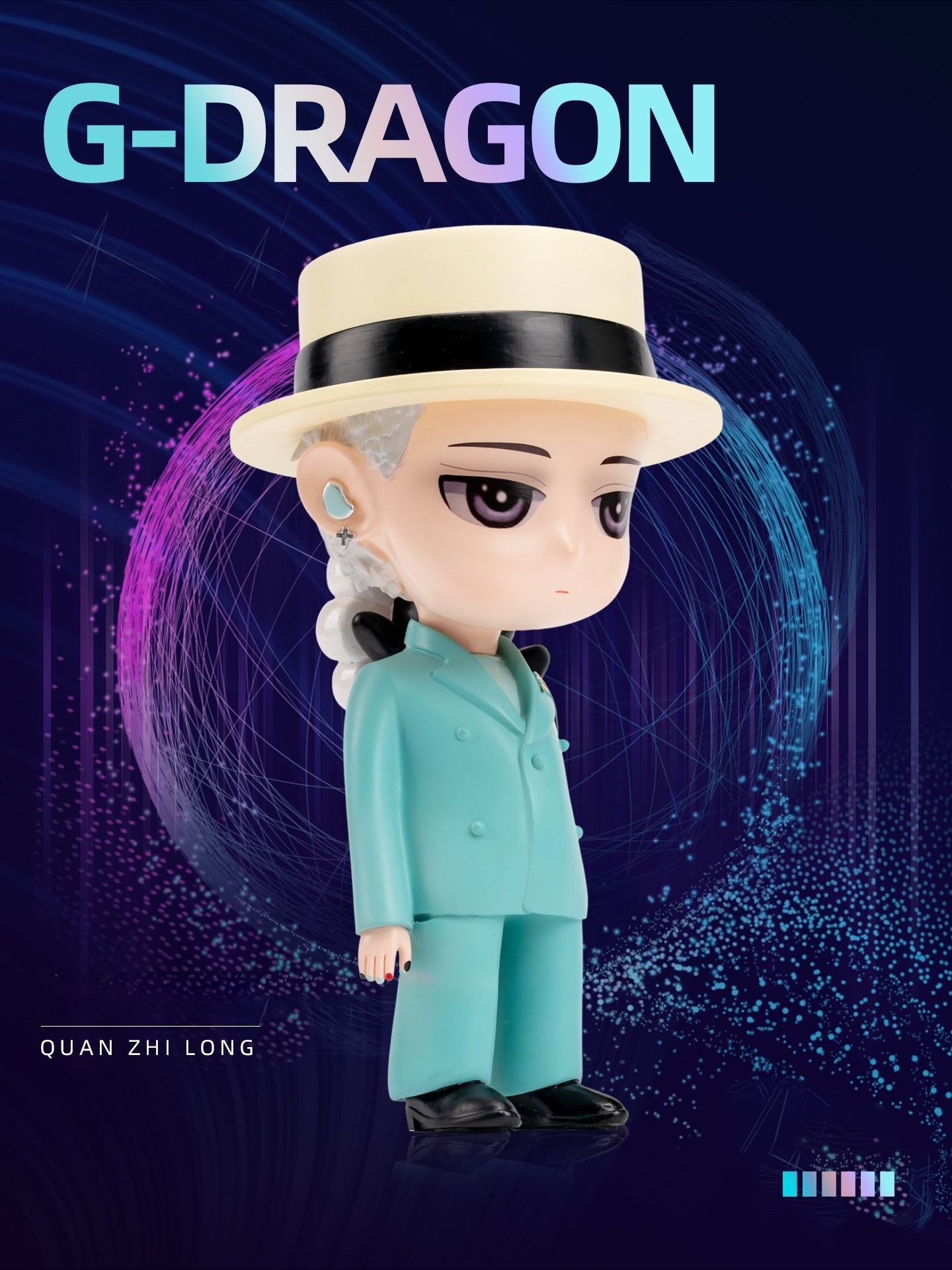 致敬 權志龍 GD G-Dragon 2025舞台藍色西裝-CASEZONE