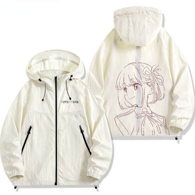 Lycoris Recoil莉可麗絲千束瀧奈周邊 男女輕薄透氣防曬服外套
