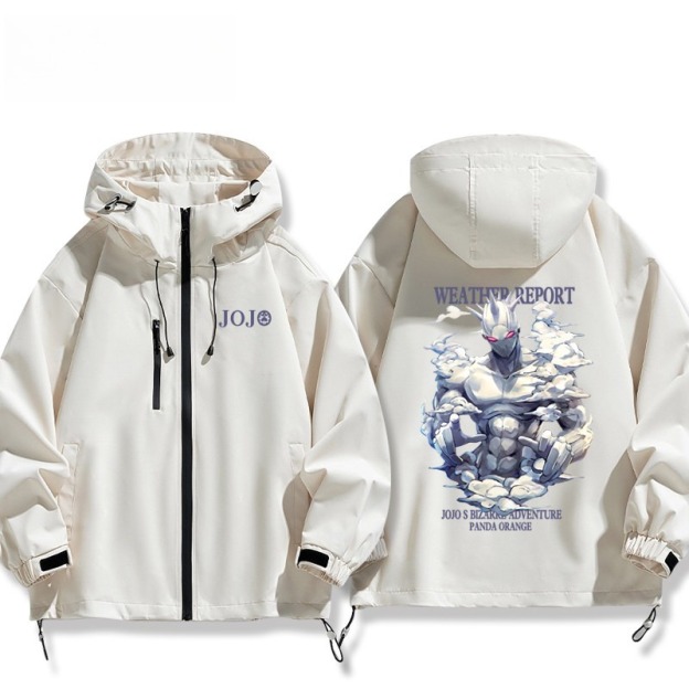 JOJO的奇妙冒險多明尼克普奇替身天氣預報周邊 男女同款秋冬衝鋒衣
