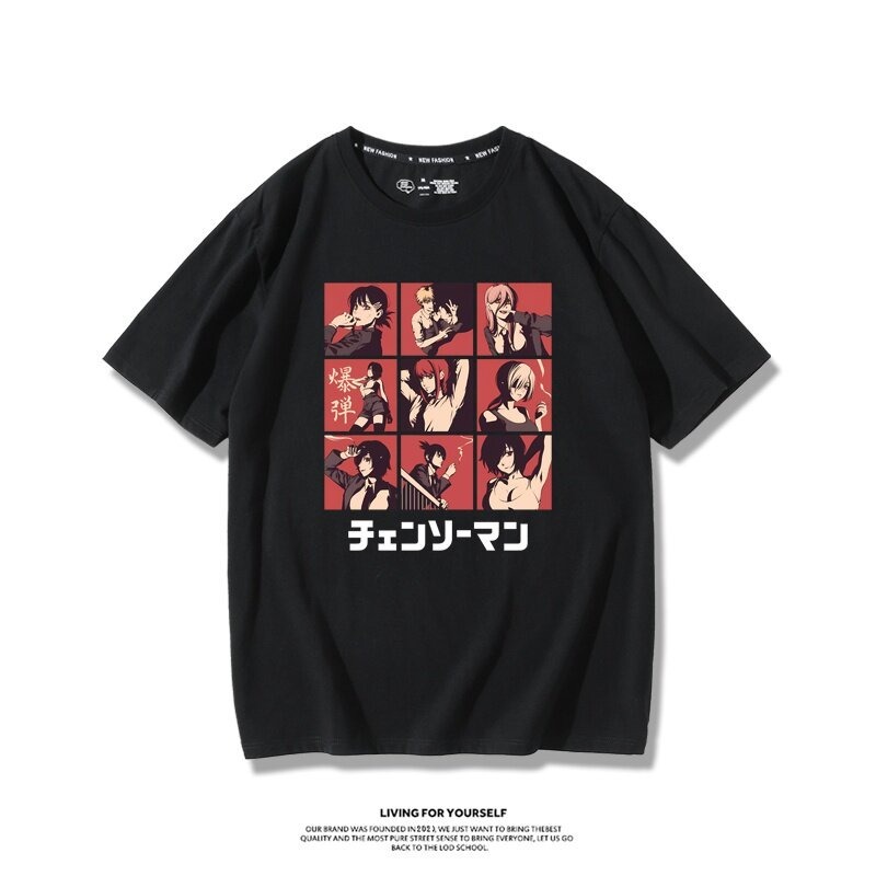鏈鋸人 印花短袖T恤