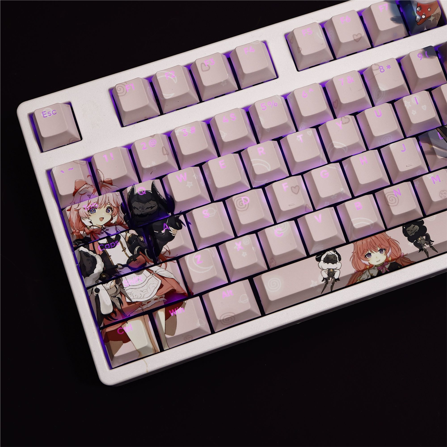 鳴潮安可透光RGB108鍵標準配列衛星軸鍵帽-CASEZONE
