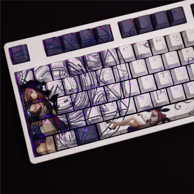 翡翠透光RGB108鍵標準配列衛星軸鍵帽-CASEZONE
