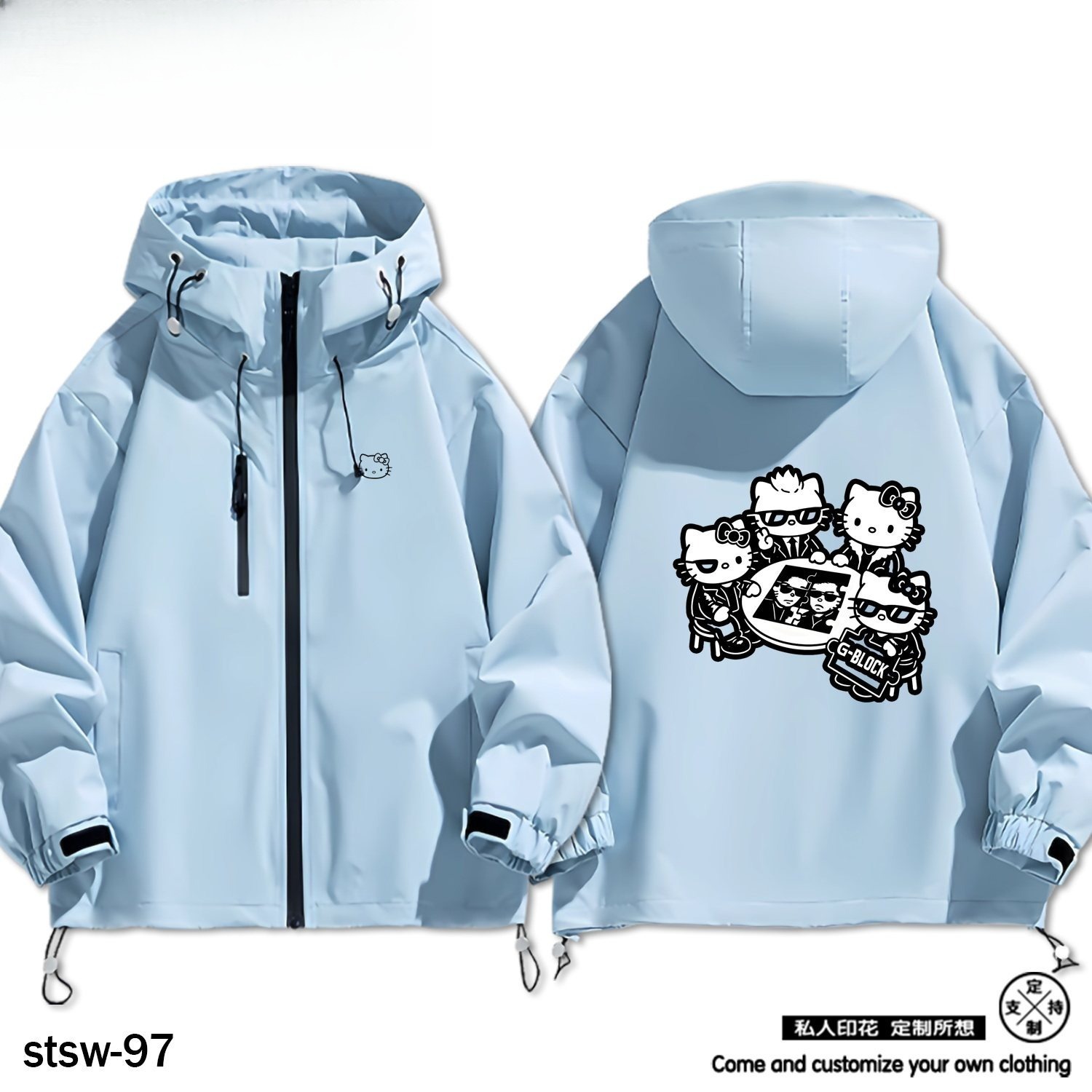 HelloKitty周邊 男女同款秋冬衝鋒衣