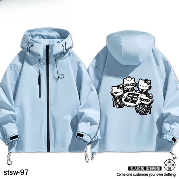 HelloKitty周邊 男女同款秋冬衝鋒衣