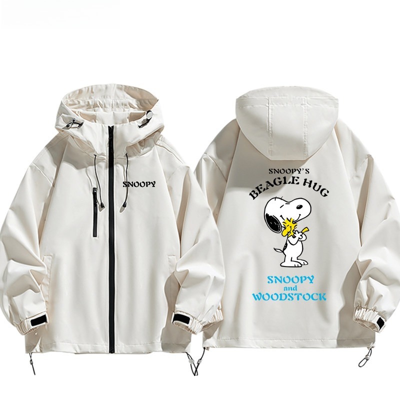 史努比Snoopy周邊 男女同款秋冬衝鋒衣