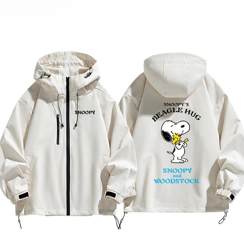 史努比Snoopy周邊 男女同款秋冬衝鋒衣