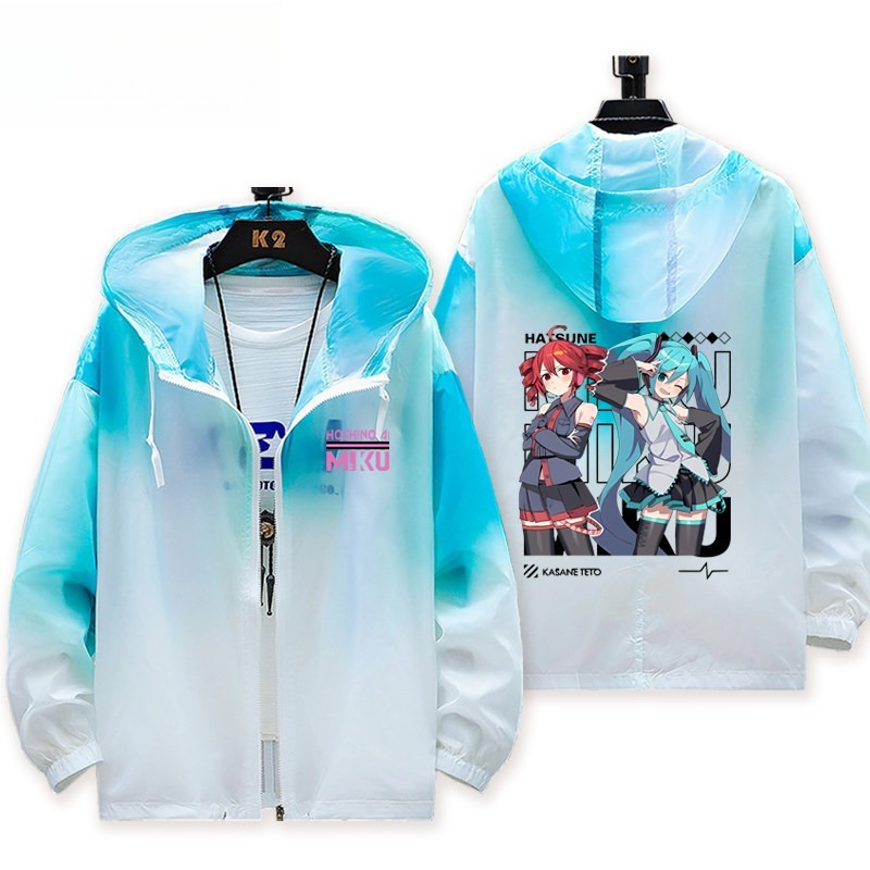 初音未來X重音未來 輕薄透氣漸變防曬衣外套