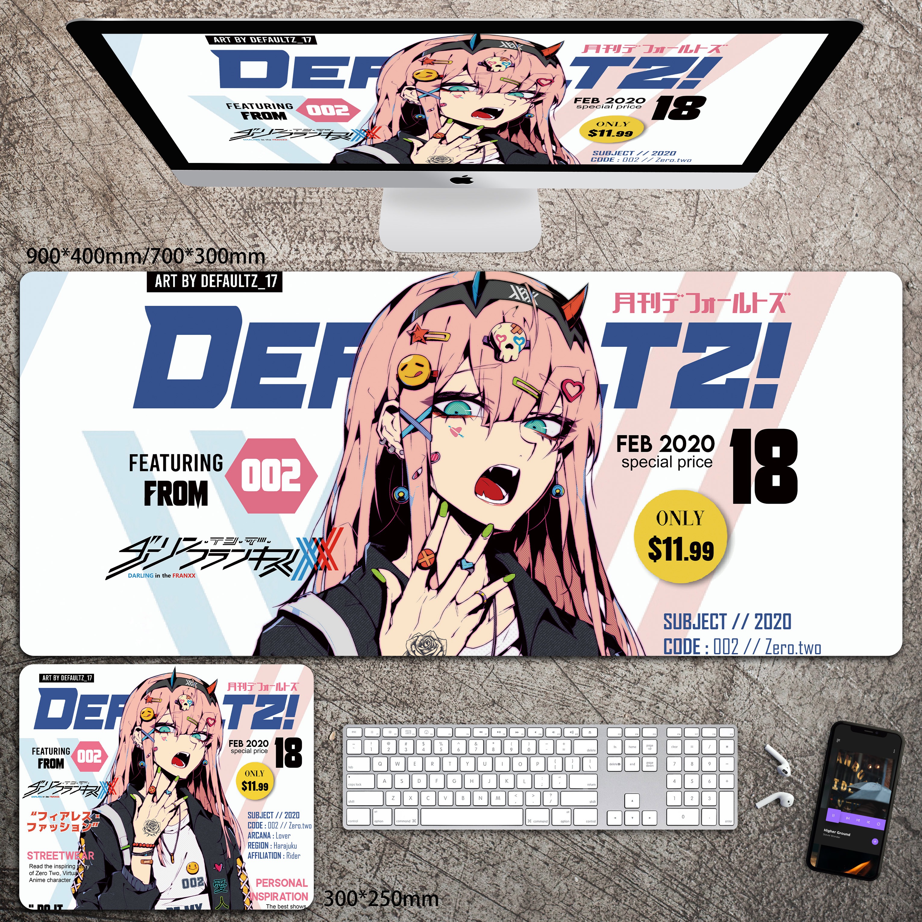 動漫系列 主題桌墊 布質滑鼠墊-CASEZONE