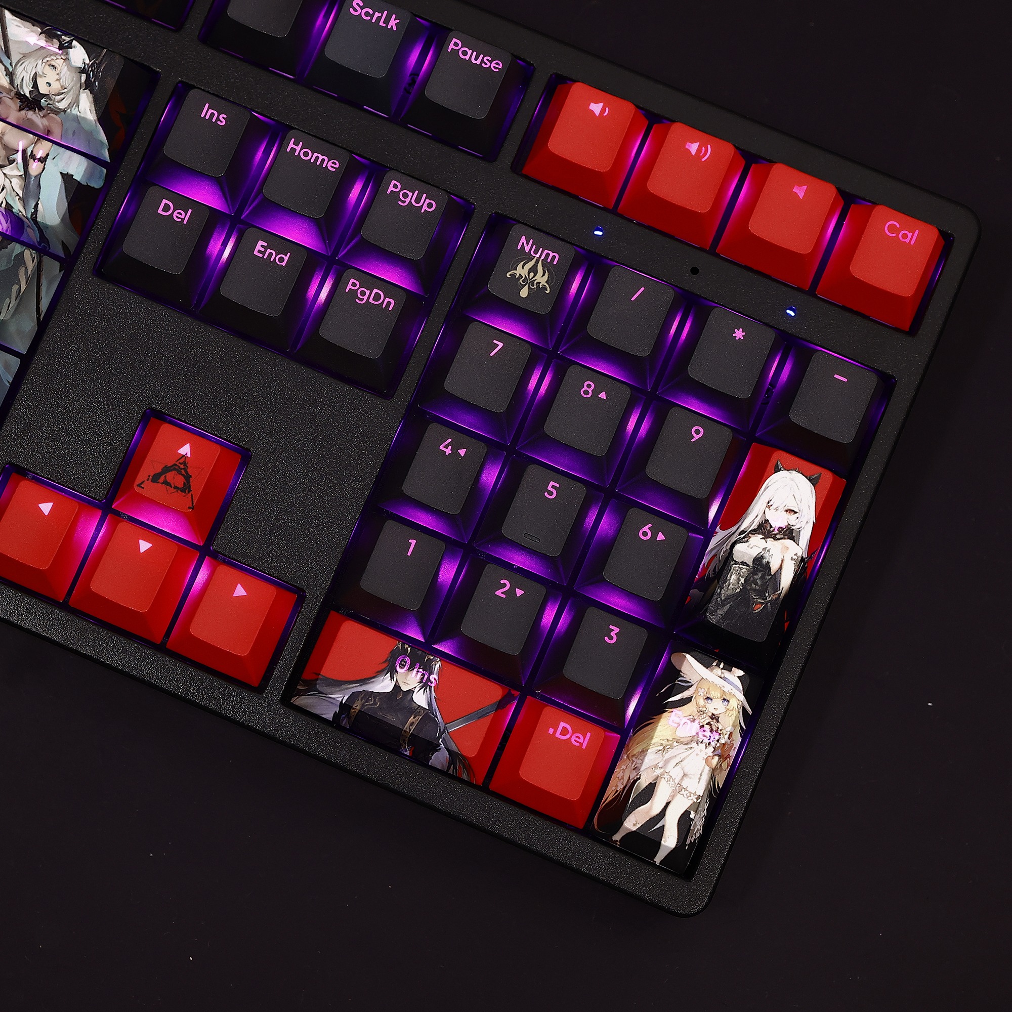 二重螺旋透光RGB108鍵標準配列衛星軸鍵帽-CASEZONE