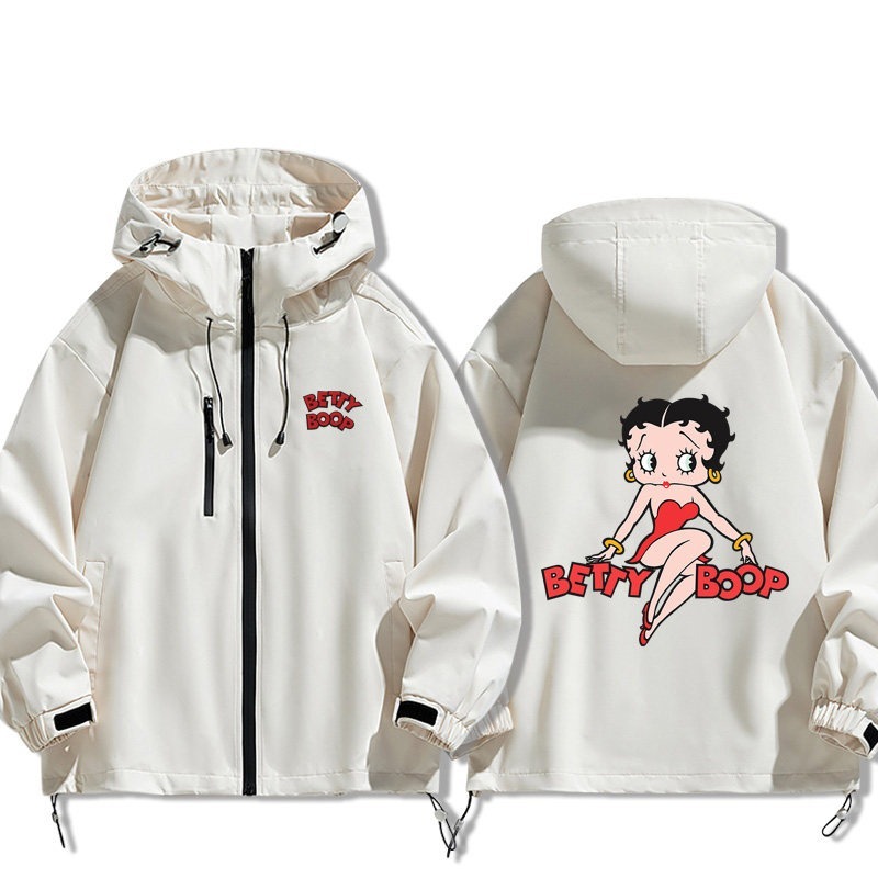 Betty Boop貝蒂娃娃周邊 男女同款秋冬衝鋒衣