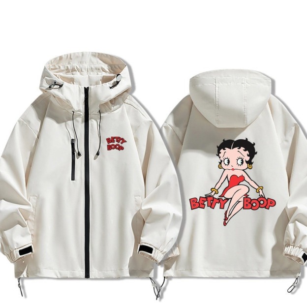 Betty Boop貝蒂娃娃周邊 男女同款秋冬衝鋒衣
