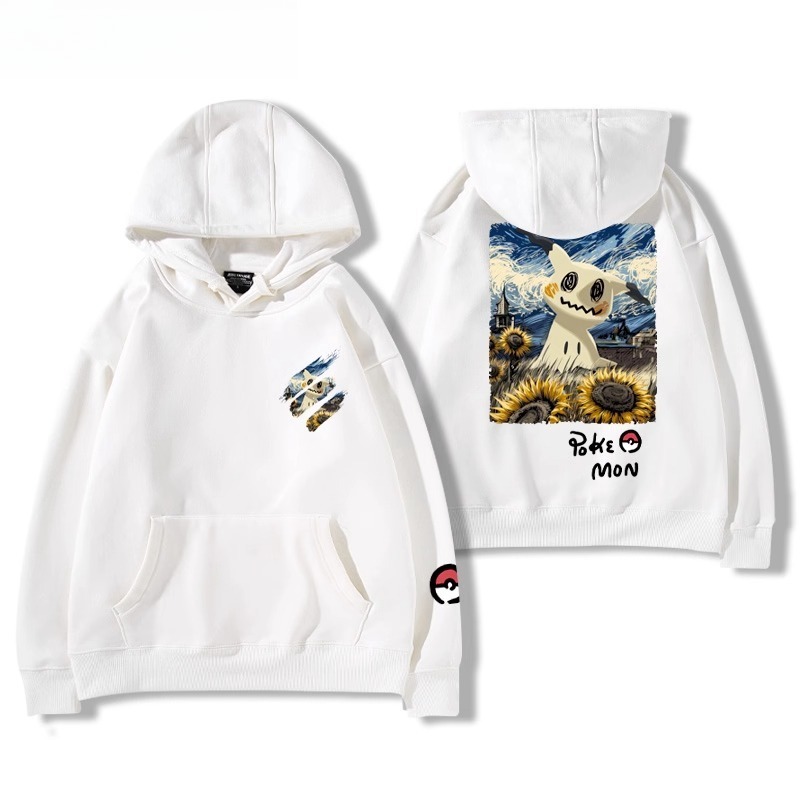 寶可夢油畫系列 聯名衛衣2025秋冬新款親子情侶裝連帽衛衣