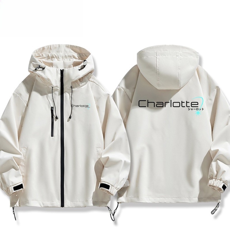 key社Charlotte友利奈緒周邊 男女同款秋冬衝鋒衣