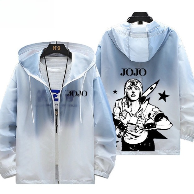 JOJO的奇妙冒險 輕薄透氣漸變防曬衣外套