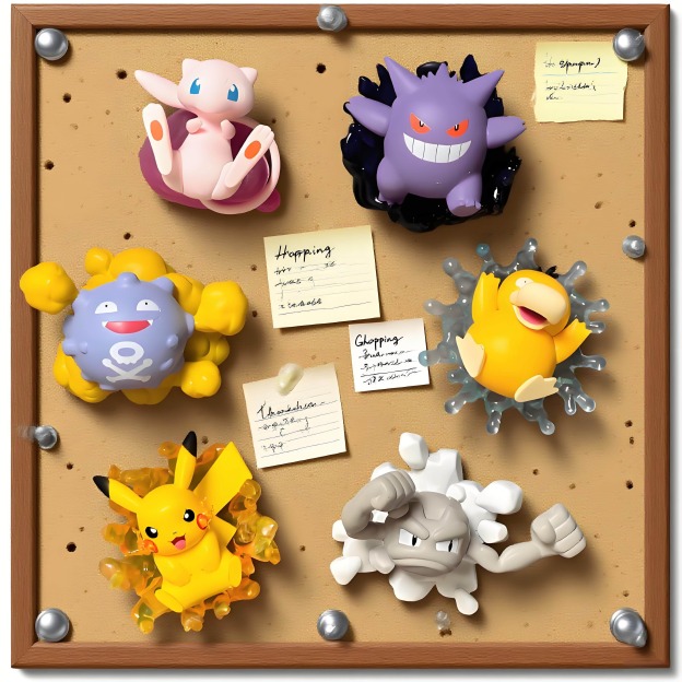 pokemon精靈寶可夢|冰箱貼磁吸3D擺件
