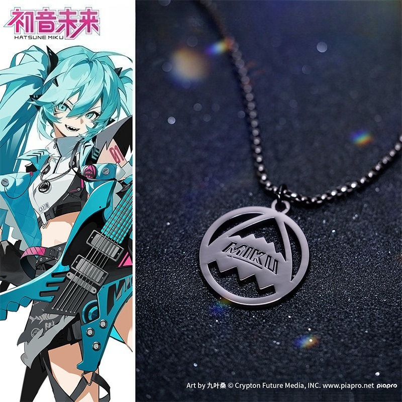 初音未來｜激唱 RAVE 系列 Miku 金屬吊墜項鍊