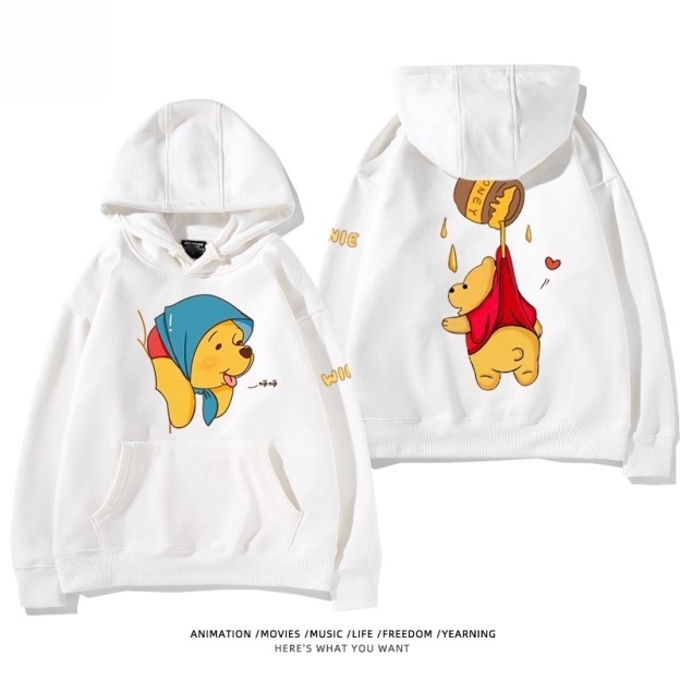 小熊維尼 聯名衛衣2025秋冬新款親子情侶裝連帽衛衣