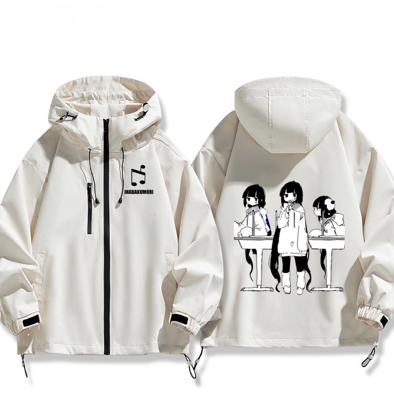 稻葉曇VOCALOID周邊 男女同款秋冬衝鋒衣