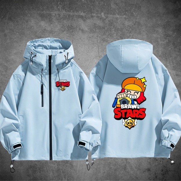 Brawl Stars荒野亂鬥周邊 男女同款秋冬衝鋒衣