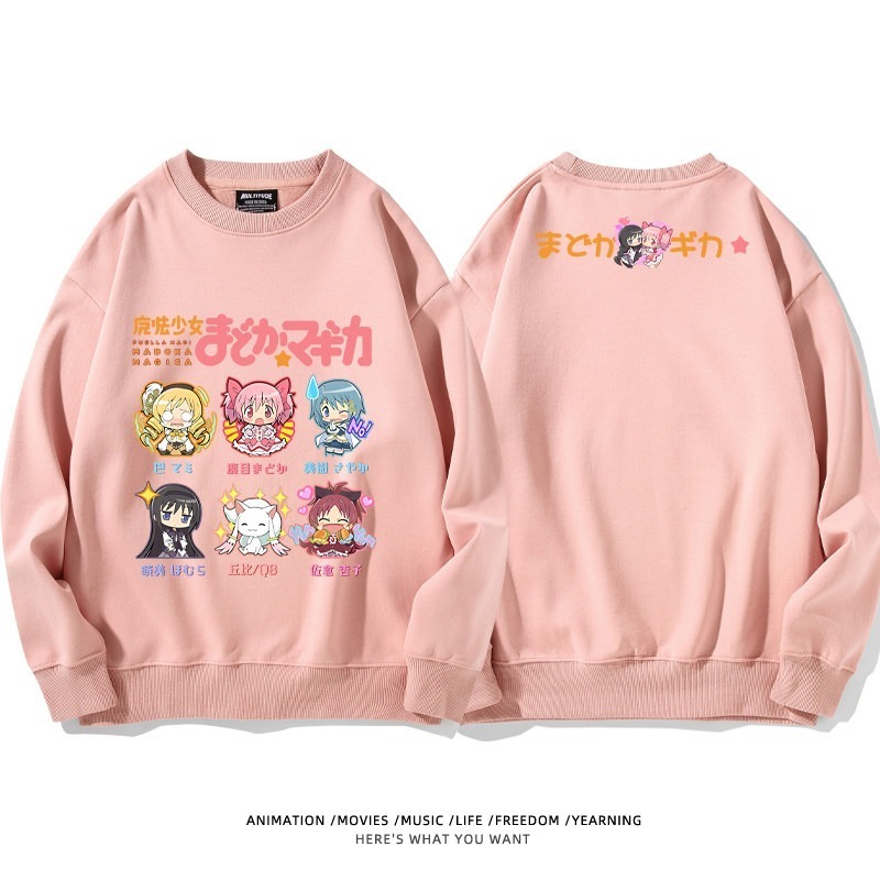 魔法少女小圓聯名親子情侶裝 圓領長袖