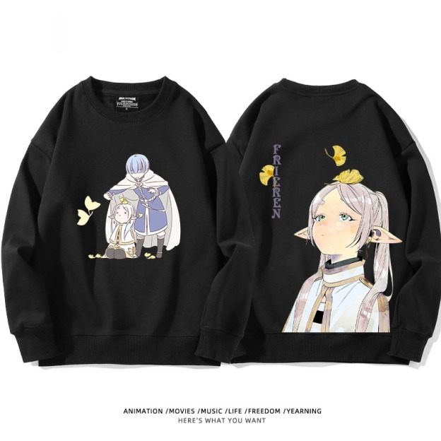 葬送的芙莉蓮 秋冬新款 親子情侶裝圓領長袖